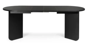Jídelní rozkládací stůl Mou 140/200 cm černý