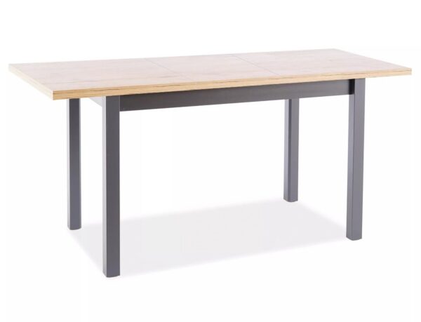 Rozkladací jedálenský stôl Adam 100/140 cm dub artisan/čierny
