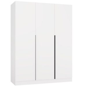 Šatní skříň Senso 3D 150 cm bílá/černá