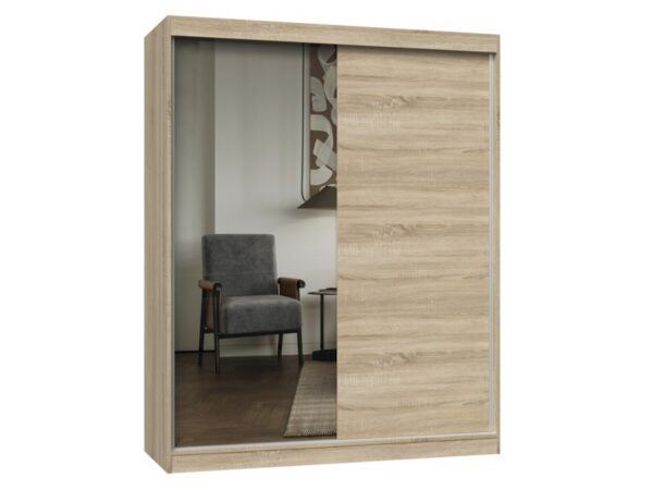 Šatní skříň se zrcadlem Iga 160 cm dub Sonoma