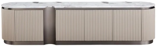 TV stolek Stilig ST916C 200 cm mramor/béžový/nikl
