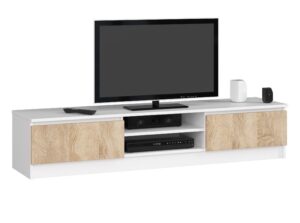 TV stolík Ronon 160 cm biely/sonoma