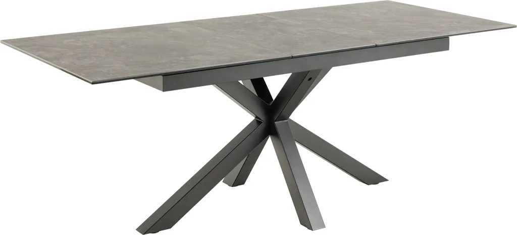 Jedálenský rozkladací stôl Heaven 168/210 cm čierny