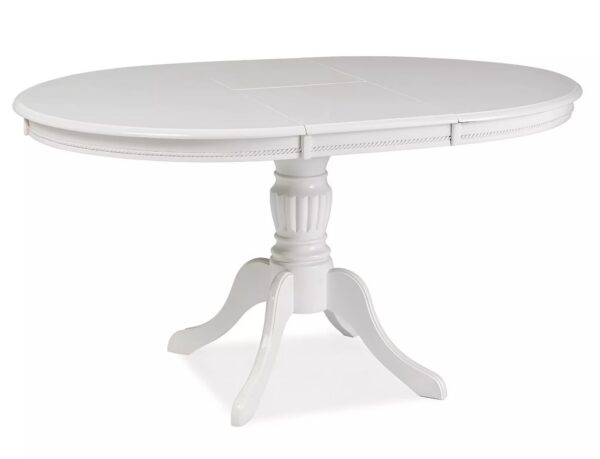 Jedálenský rozkladací stôl Olivia 106/141 cm biely