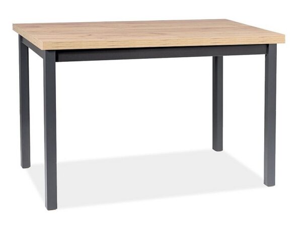 Jedálenský stôl Adam 120 cm dub artisan/čierny