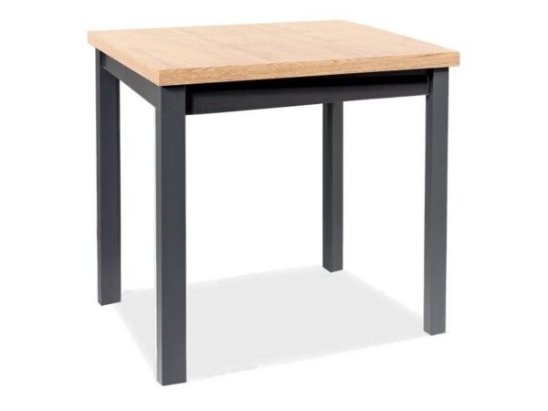 Jedálenský stôl Adam 90 cm dub artisan/čierny