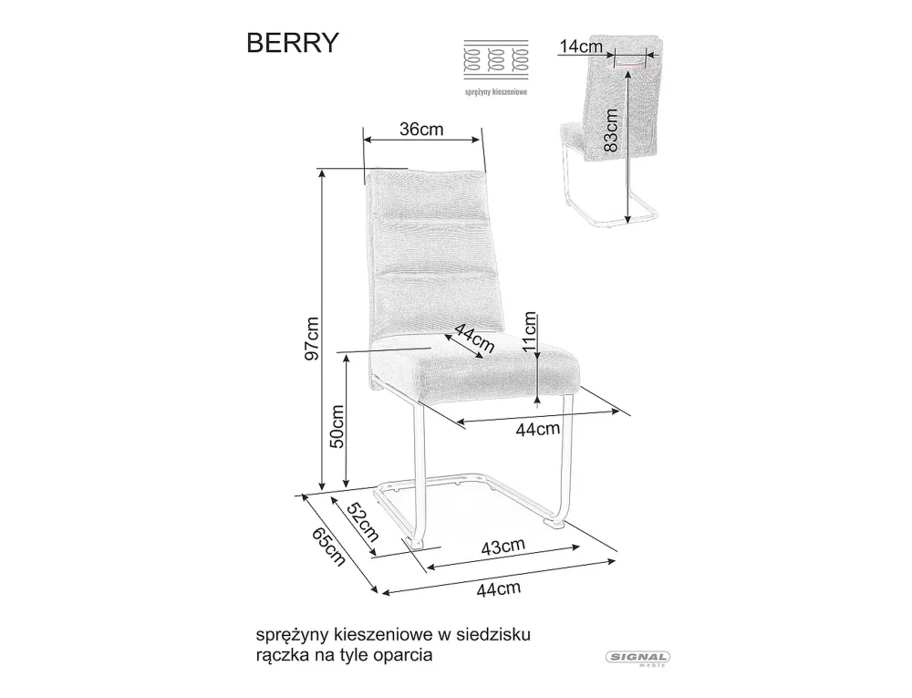 Stolička Berry Brego – Obrázok 4