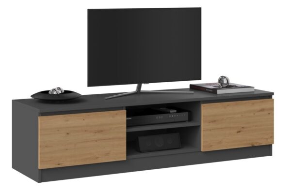 TV stolík Malwa 140 cm antracit/dub artisan