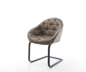 Jedálenská stolička Gaio-Flex mikrovlákno taupe vintage jedálenská