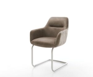 Jedálenská stolička Pejo-Flex mikrovlákno taupe vintage jedálenská