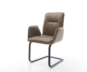 Jedálenská stolička Vinja-Flex mikrovlákno taupe vintage jedálenská