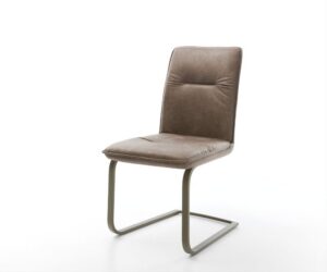 Jedálenská stolička Vinjo-Flex mikrovlákno taupe vintage jedálenská