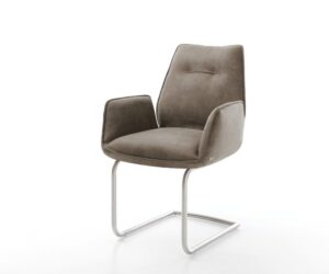 Jedálenská stolička Zoa-Flex mikrovlákno taupe vintage jedálenská