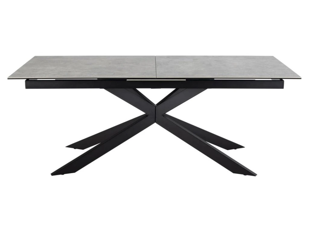 Jedálenský rozkladací stôl Irwine 200/240 cm sivý/čierny
