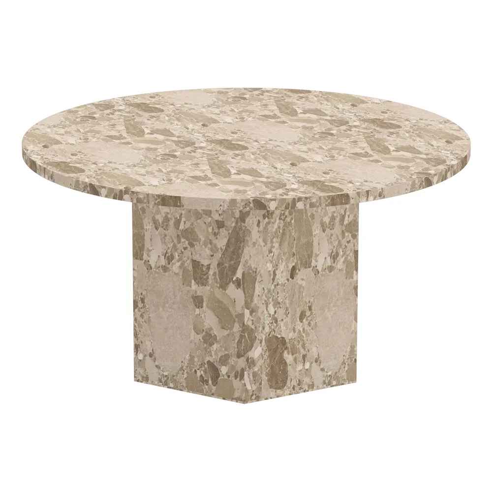 Konferenčný stolík Naxos 80 cm mramor Latte