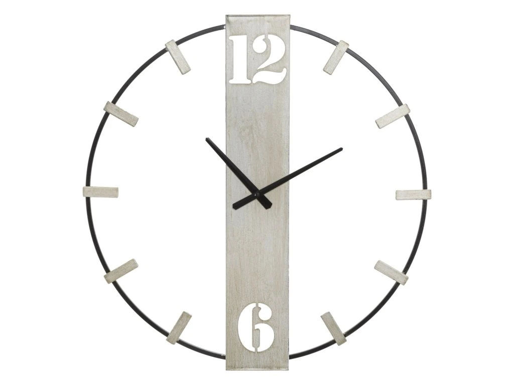 Kovové nástenné hodiny Silvery 61 cm čierne/strieborné
