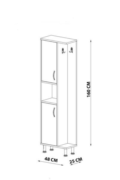 Kúpeľňová skrinka Grand - White – Obrázok 3
