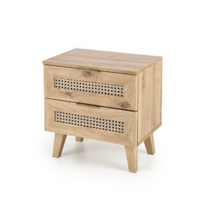 Nočný stolík Borneo K 50 cm dub artisan/čierny