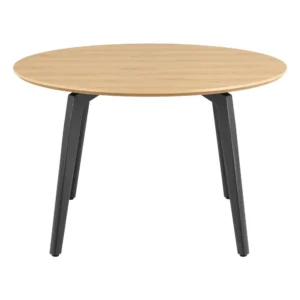 Okrúhly jedálenský stôl Cadiz 120 cm dub prírodný/čierny