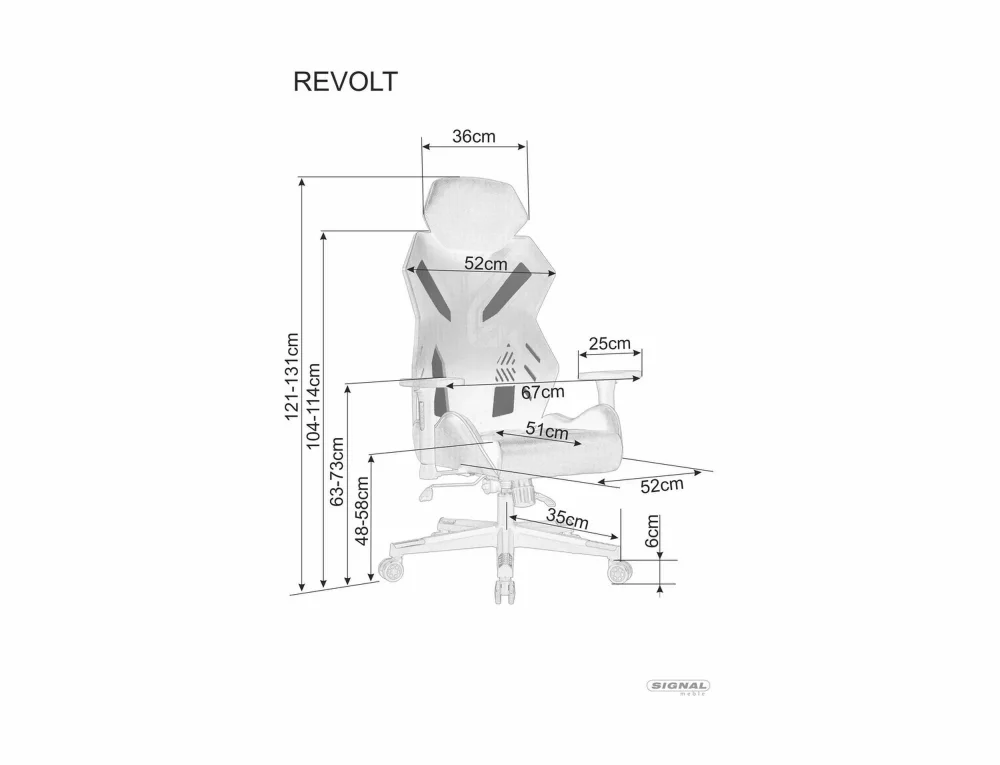 Otočné kreslo Revolt – Obrázok 2