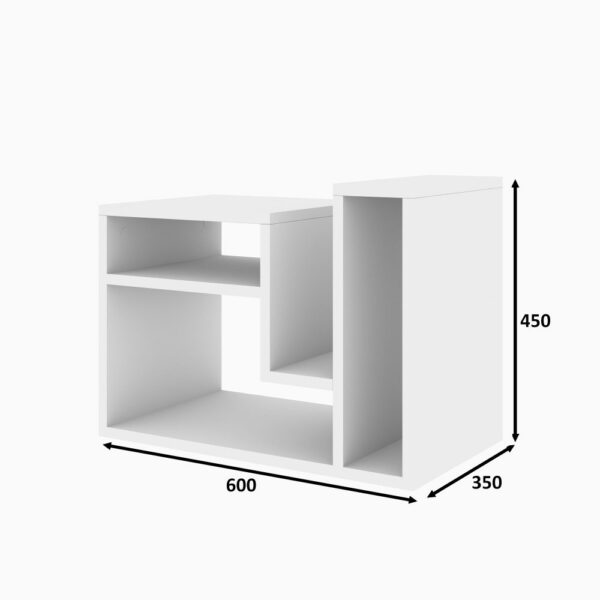 Príručný stolík / Odkladací stolík Abies - White – Obrázok 2