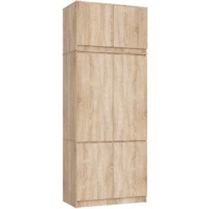 Šatní skříň s nástavcem Star 02 90 cm dub Sonoma