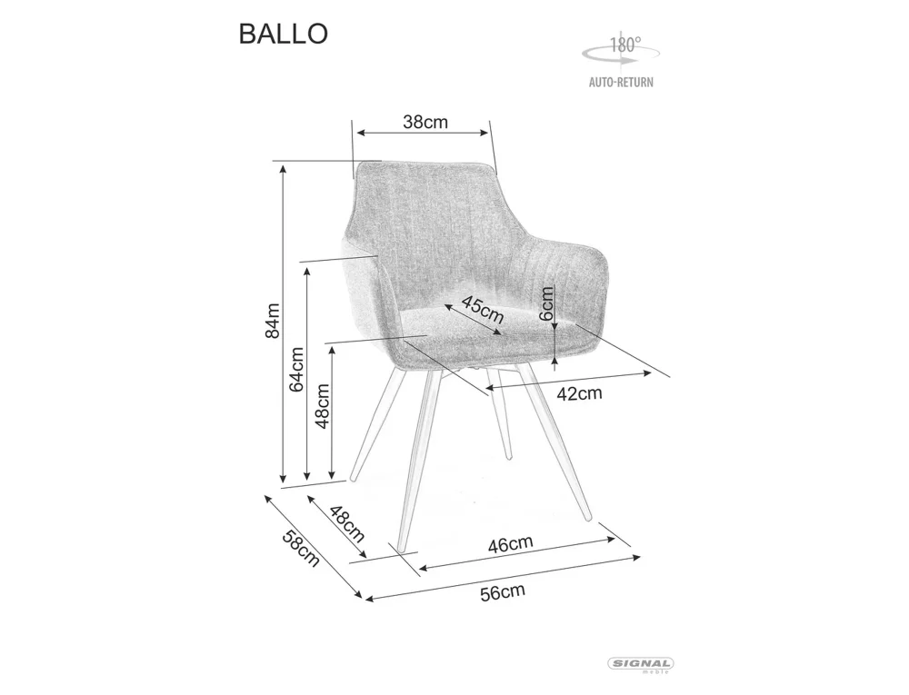 Stolička Ballo Brego – Obrázok 3