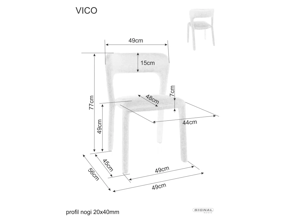 Stolička Vico Wind – Obrázok 4